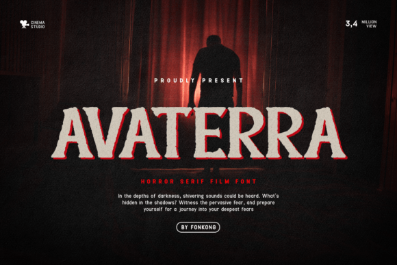 Avaterra: The Retro Display Font That Brings Cinema to Your Brand