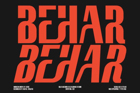 Behar Typeface Review: A Modern Display Font for Digital Brands