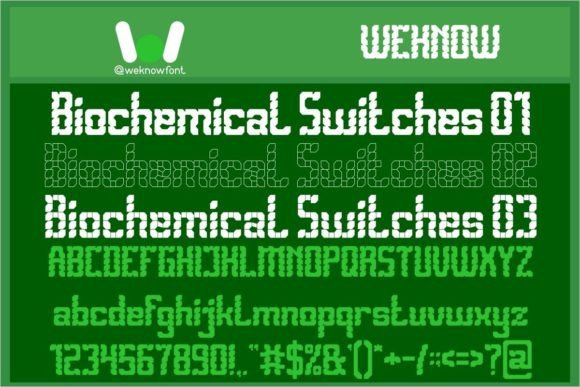 Biomechanical Switches: The Future-Ready Display Font for Makers