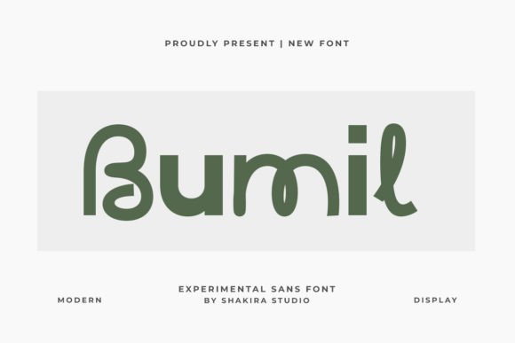 Bumil: The Experimental Sans Serif Font for Bold Editorial Design