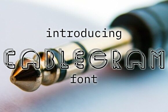 Cablegram: The Stunning 3D Typeface for Handmade Creators