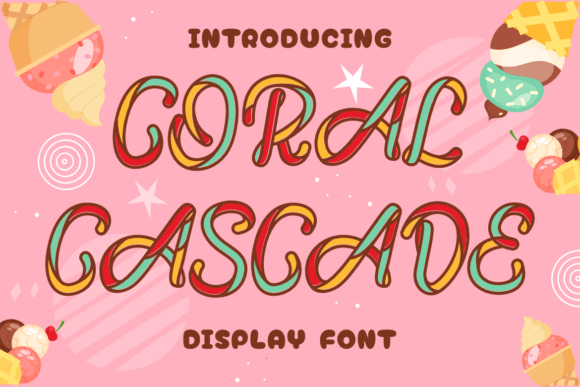 Coral Cascade: The Sweet Display Font for Bold Brand Identity