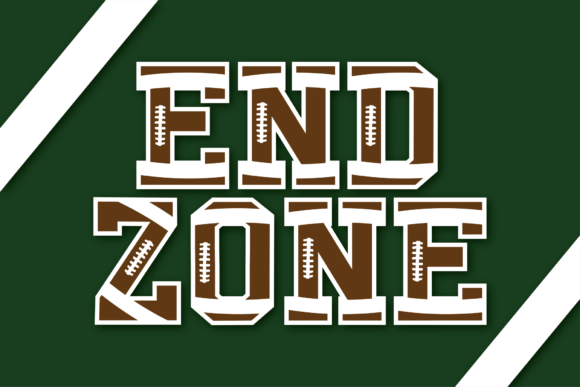 End Zone: A Bold Display Font for Editorial Design