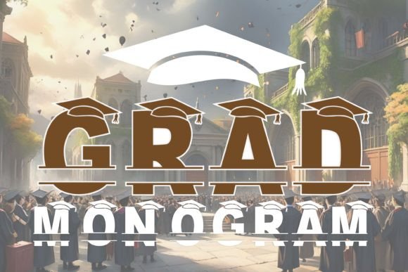 Grad Monogram: A Premium Display Font for Bold Brand Identity