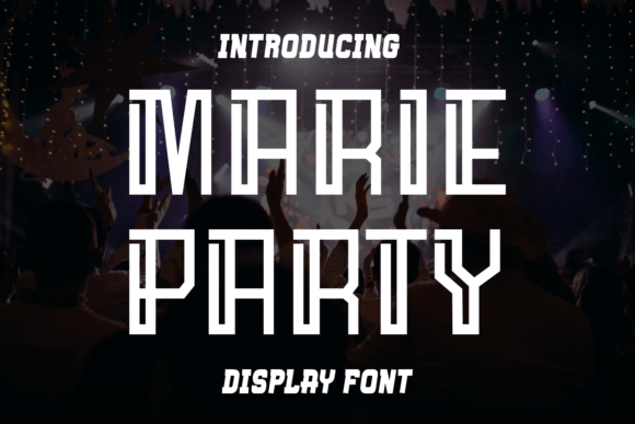 Marie Party: A Sharp Display Font for Modern Brand Identity