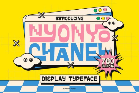 Nyonyo Typeface: A Groovy Display Font for Bold Branding
