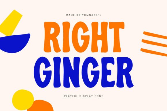 Right Ginger: The Playful Display Font for Modern Web Design