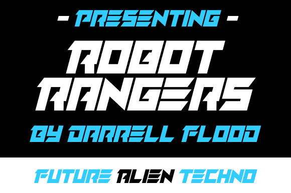 Robot Rangers: The Edgy Typeface for Bold Brand Identity